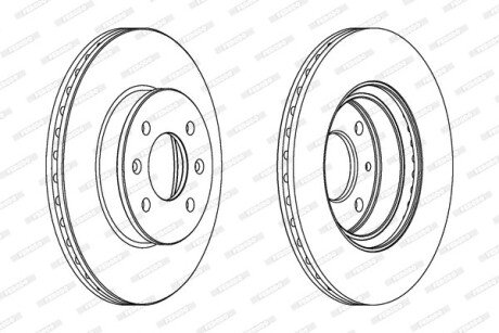 Тормозной диск FERODO DDF1636C