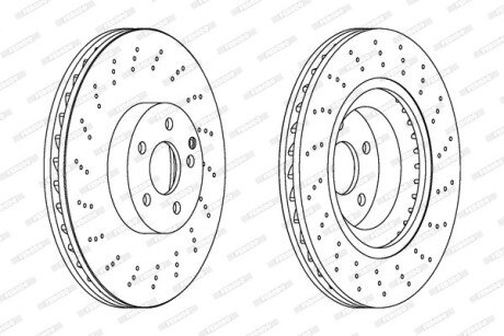 Диск гальмівний FERODO DDF1639C1