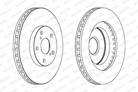 Гальмівний диск FERODO DDF1646C