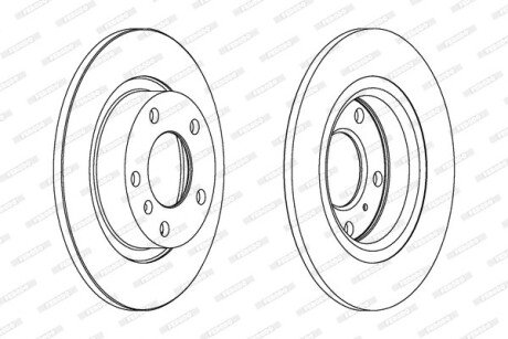 Тормозной диск FERODO DDF1651C