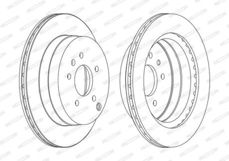 Тормозной диск FERODO DDF1660C