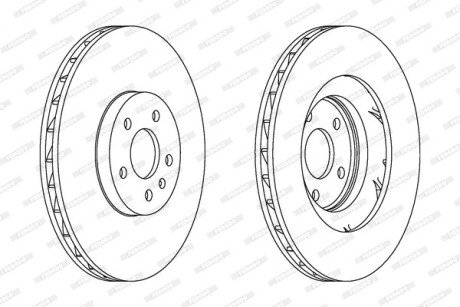 Тормозной диск FERODO DDF1665C1