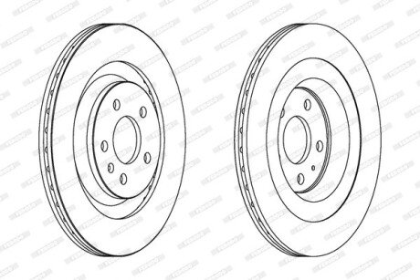 Диск гальмівний FERODO DDF1667C