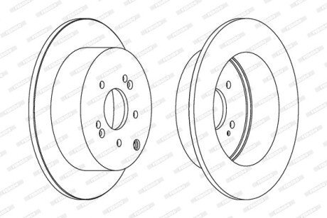 Тормозной диск FERODO DDF1671C