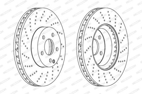 Гальмівний диск FERODO DDF1694C1