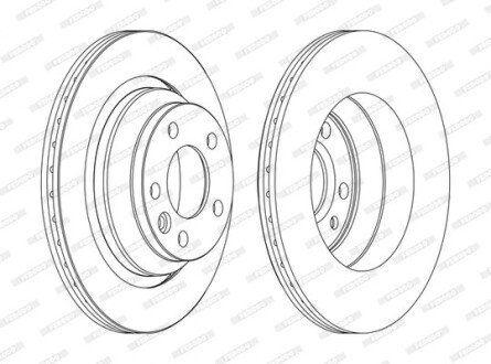 Тормозной диск FERODO DDF1698C