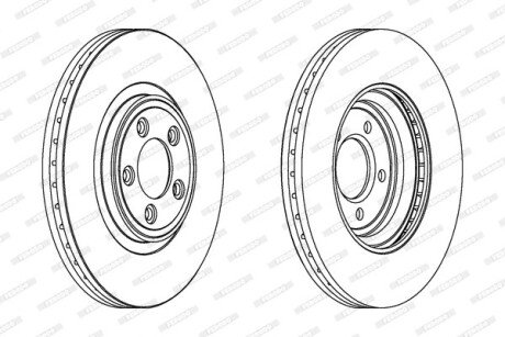 Тормозной диск FERODO DDF1702C1