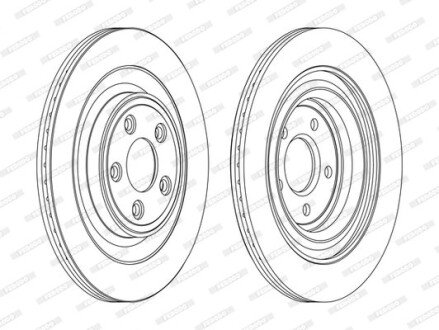 Тормозной диск FERODO DDF1703C