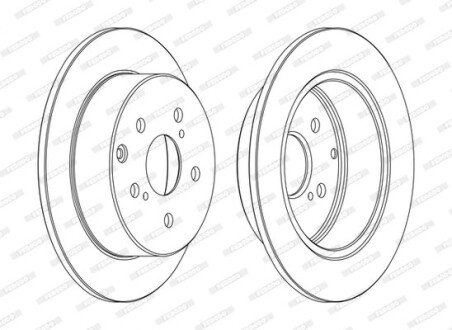 Диск гальмівний FERODO DDF1704C