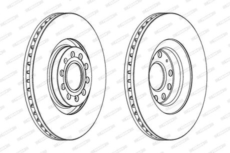 Тормозной диск FERODO DDF1705C1