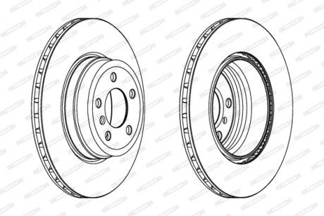 Тормозной диск FERODO DDF1716C1