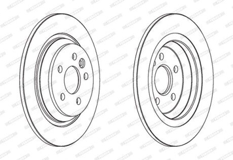 Тормозной диск FERODO DDF1720C (фото 1)