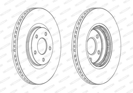 Тормозной диск FERODO DDF1724C