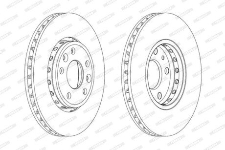Диск гальмівний FERODO DDF1726C