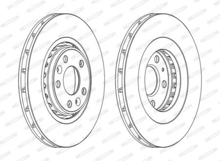 Тормозной диск FERODO DDF1727C