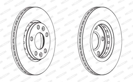 Диск гальмівний FERODO DDF1728C