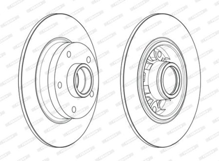 Гальмівний диск FERODO DDF17301 (фото 1)