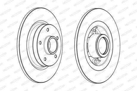 Диск гальмівний FERODO DDF17311