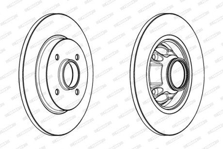 Диск гальмівний FERODO DDF17351