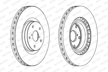 Диск гальмівний FERODO DDF1749C1
