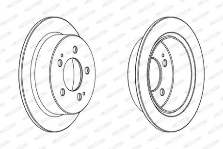 Тормозной диск FERODO DDF1753C