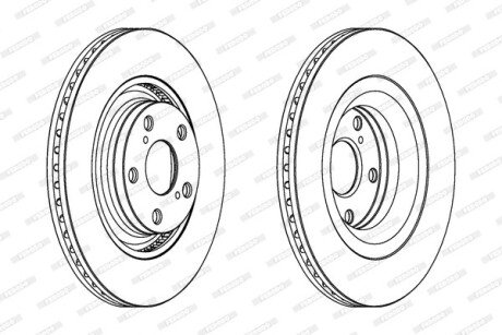Диск гальмівний FERODO DDF1754C