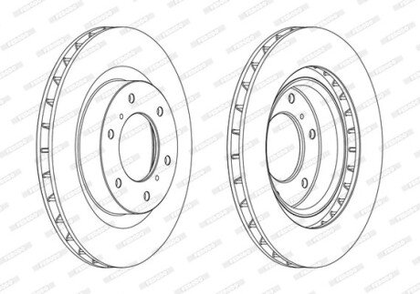 Тормозной диск FERODO DDF1757C