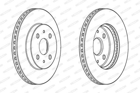 Гальмівний диск FERODO DDF1758C