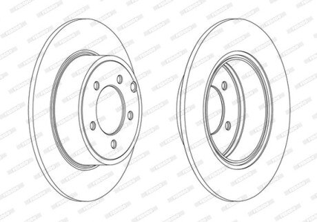Диск гальмівний FERODO DDF1763C