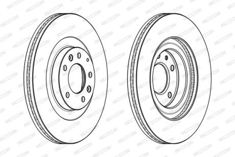 Диск гальмівний FERODO DDF1767C1