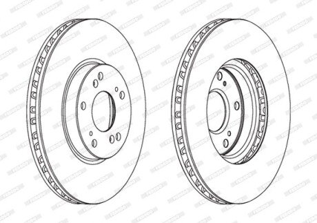 Тормозной диск FERODO DDF1775C