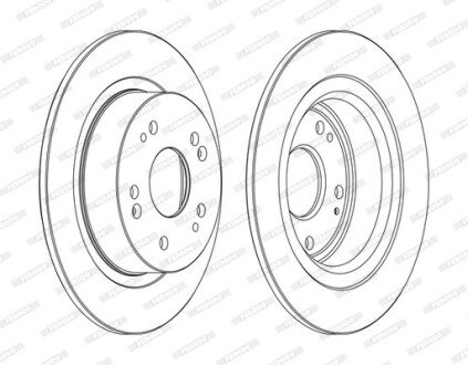 Тормозной диск FERODO DDF1776C