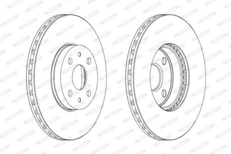 Диск гальмівний FERODO DDF1780C