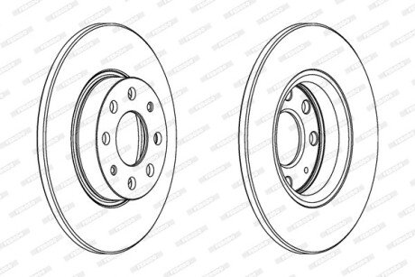 Гальмівний диск FERODO DDF1784C