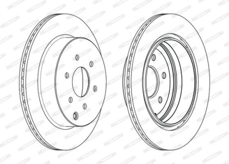 Тормозной диск FERODO DDF1785C