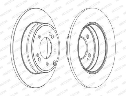Тормозной диск FERODO DDF1787C