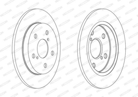 Диск гальмівний FERODO DDF1788C