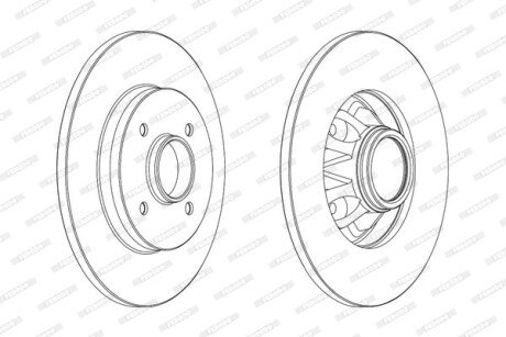 Диск гальмівний FERODO DDF1791C1