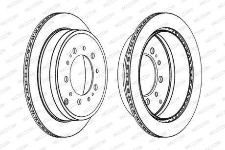 Тормозной диск FERODO DDF1799C1