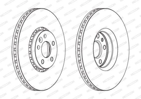 Тормозной диск FERODO DDF1801C1