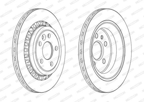 Тормозной диск FERODO DDF1802C (фото 1)