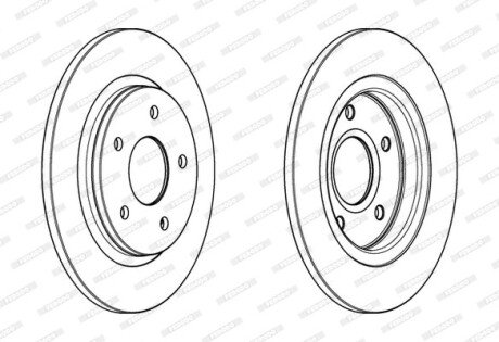 Тормозной диск FERODO DDF1808C