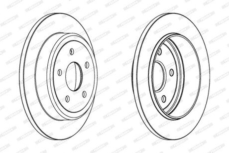 Гальмівний диск FERODO DDF1813C