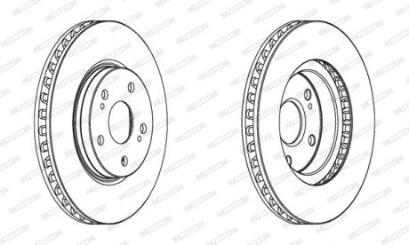Диск гальмівний FERODO DDF1814C