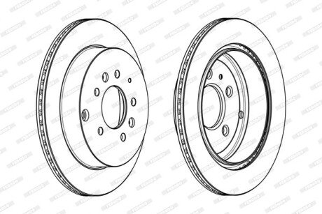 Диск гальмівний FERODO DDF1819C