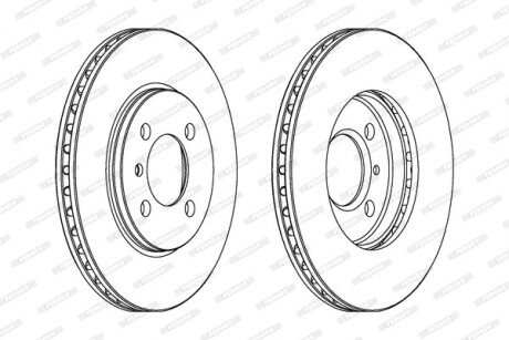 Диск гальмівний FERODO DDF182C