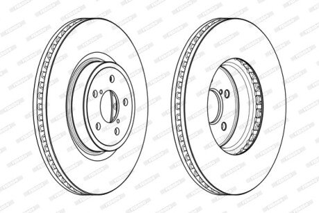 Диск гальмівний FERODO DDF1841C1