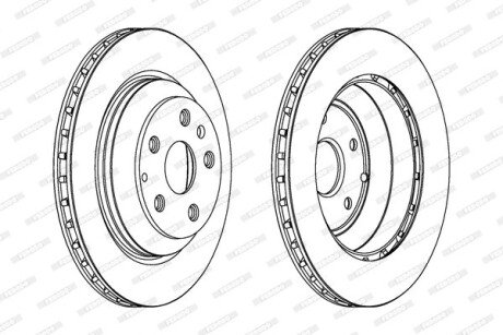 Тормозной диск FERODO DDF1855C1