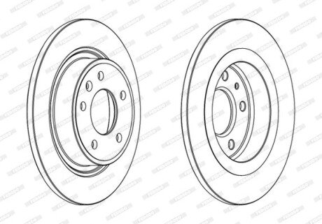 Диск гальмівний FERODO DDF1871C