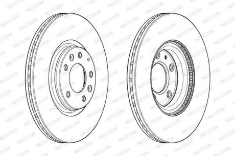 Гальмівний диск FERODO DDF1880C